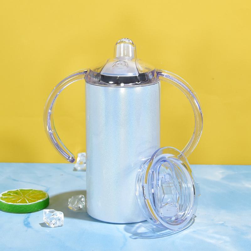12-ounce glitter holographic blank sublimation sippy cup — product view 7