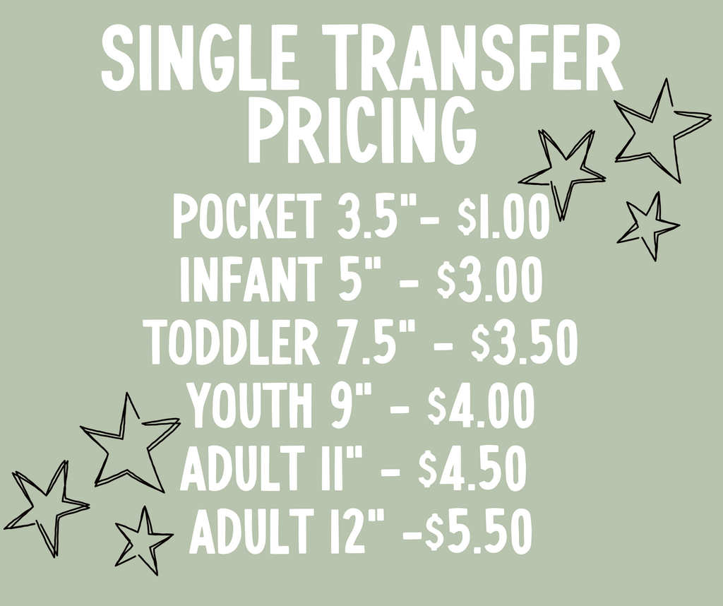 Ready-to-press custom DTF transfer for shirts hats and apparel